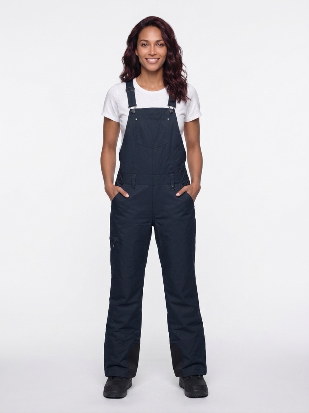 Obermeyer Women's Navy Bib Overalls Jumpsuit
